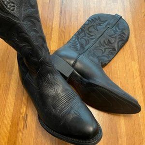 Men's Western Boots, Ariat Heritage, Size 10D, Black, Like New